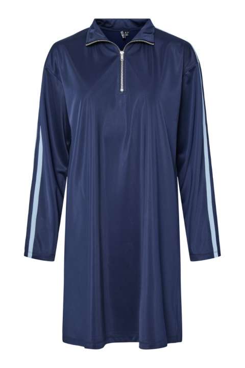 Priser på Pieces - Kjole - PC Grace LS Short Dress AU24 - Maritime Blue