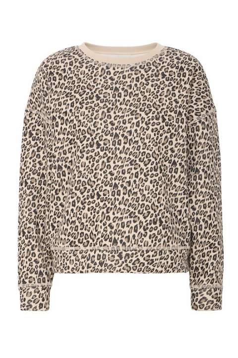 Priser på Ichi - Sweatshirt - IX Merella SW2 - Caribou Leo Print