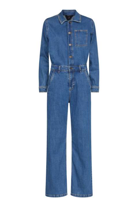 Priser på Sisters Point - Jumpsuit - OVEA-JU1 - Mid Blue Wash