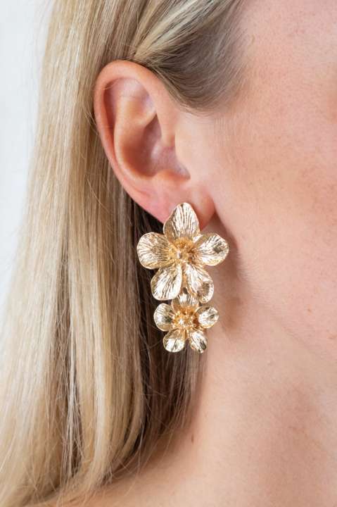 Priser på Lucky Lemon - Øreringe - Ellis Flower Studs - Rose Gold