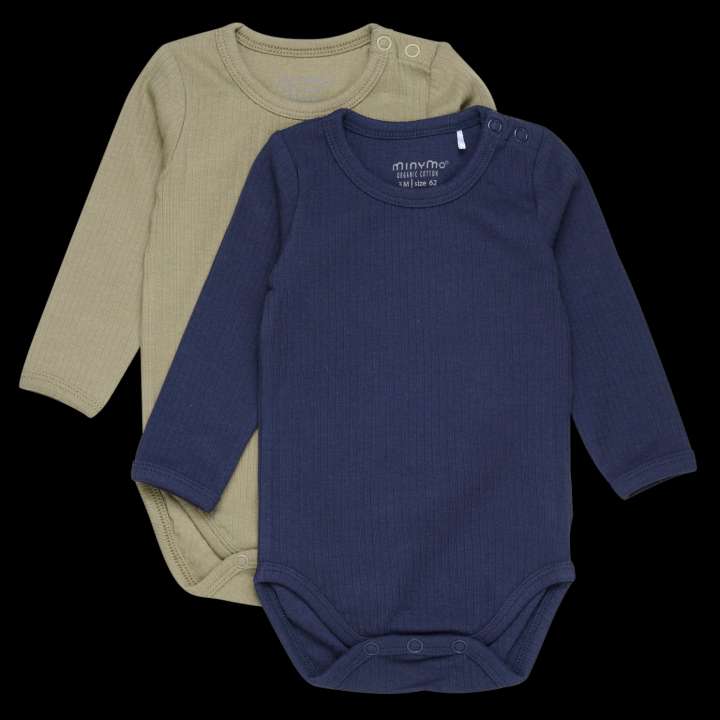 Priser på Minymo Baby Body - Dark Navy - 86