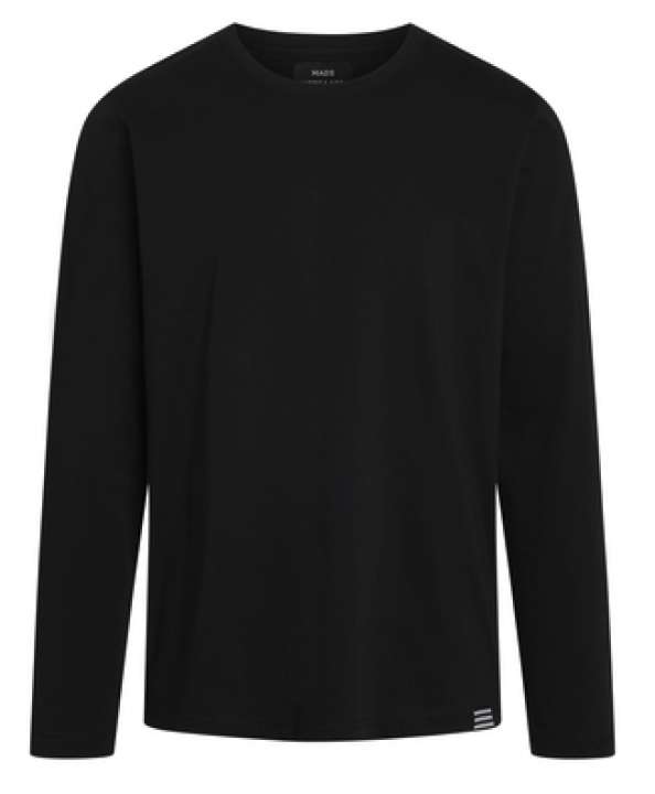 Priser på Mads Nørgaard Langærmet T-shirt Thor Organic Black_2x-large