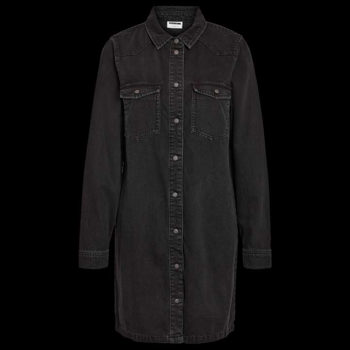 Priser på Noisy May Signe Dame Kjole - Black Denim - XS