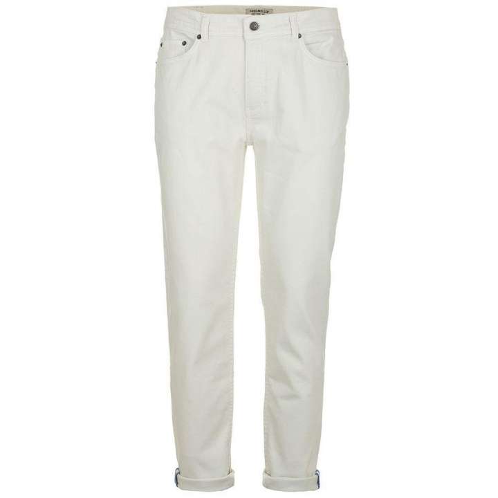 Priser på Fred Mello Elegant White Denim Trousers for Herre