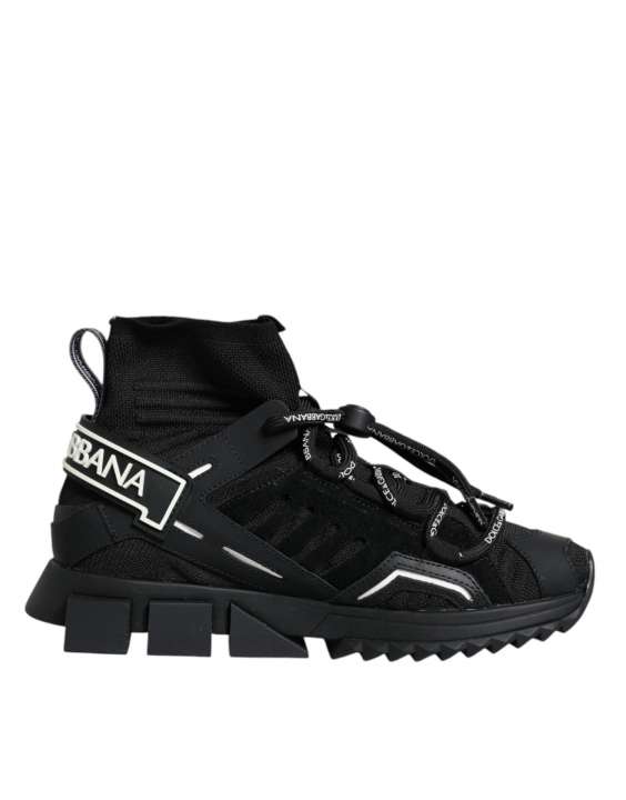 Priser på Dolce & Gabbana Black Sorrento Socks Logo Sneakers Shoes