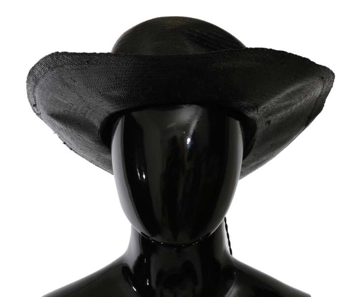 Priser på Costume National Chic Black Floppy Hat - Timeless Elegance