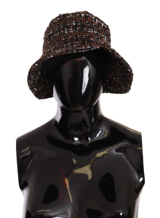 Priser på Dolce & Gabbana Elegant Woven Multicolor Bucket Hat