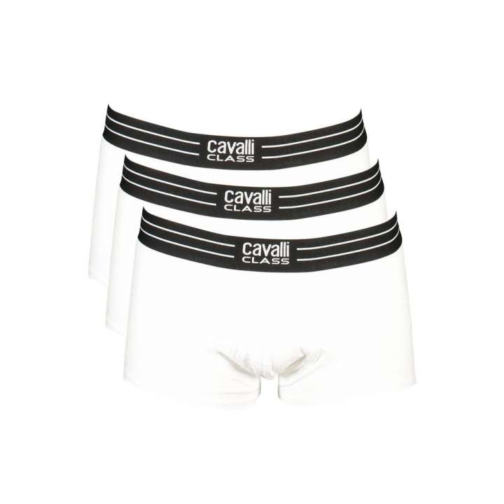 Priser på Cavalli Class White Cotton Underwear