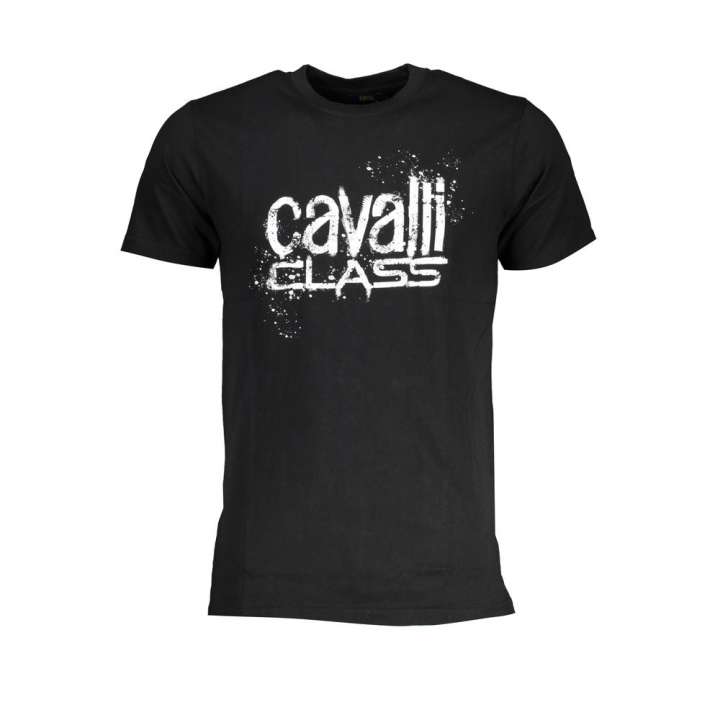 Priser på Cavalli Class Black Cotton T-Shirt