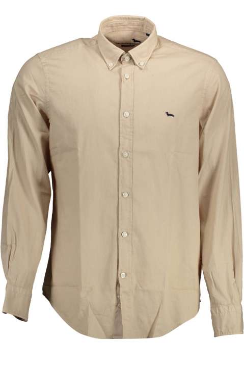 Priser på Harmont & Blaine Chic Beige Cotton Shirt with Contrast Details