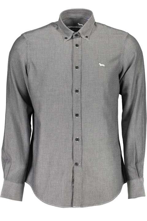 Priser på Harmont & Blaine Elegant Black Cotton Herre Tailored Shirt