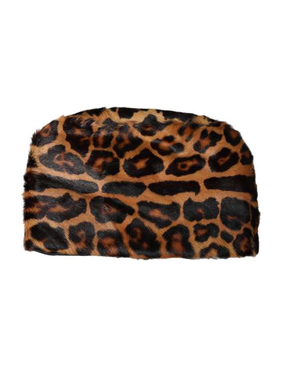 Priser på Dolce & Gabbana Brown Leopard Fur Dame Bucket Hat