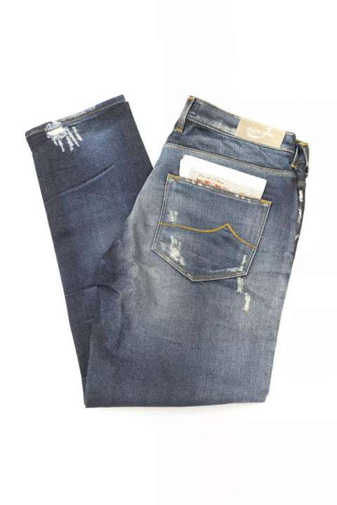 Priser på Jacob Cohen Elegant Straight Leg Jeans with Chic Rips