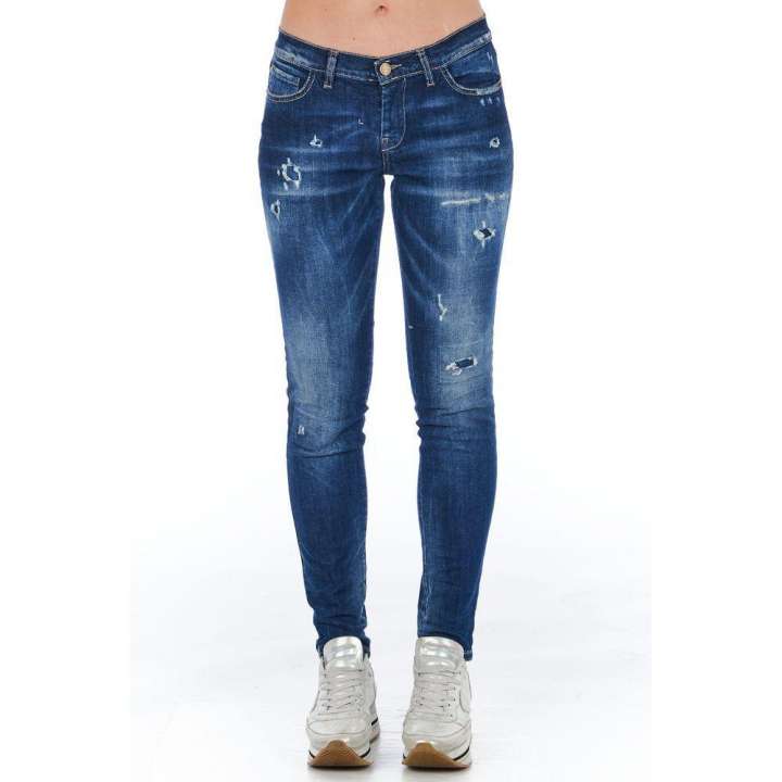 Priser på Frankie Morello Chic Worn Wash Skinny Denim Jeans