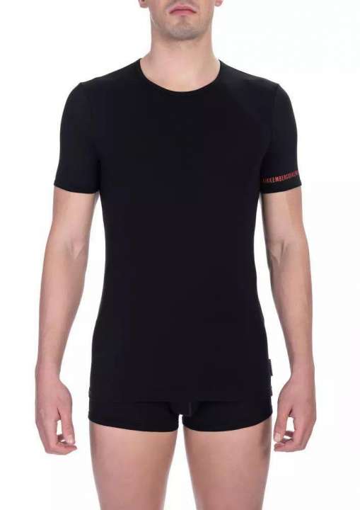 Priser på Bikkembergs Sleek Bi-Pack Crew Neck T-Shirts in Black