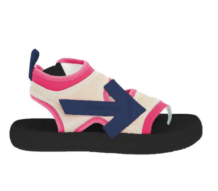 Priser på Off-White Fuchsia Neoprene Suede Sandalers