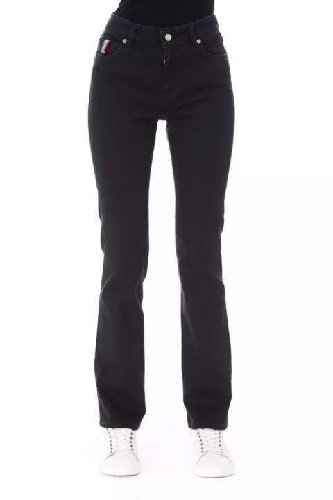 Priser på Baldinini Trend Elegant Black Cotton Stretch Jeans