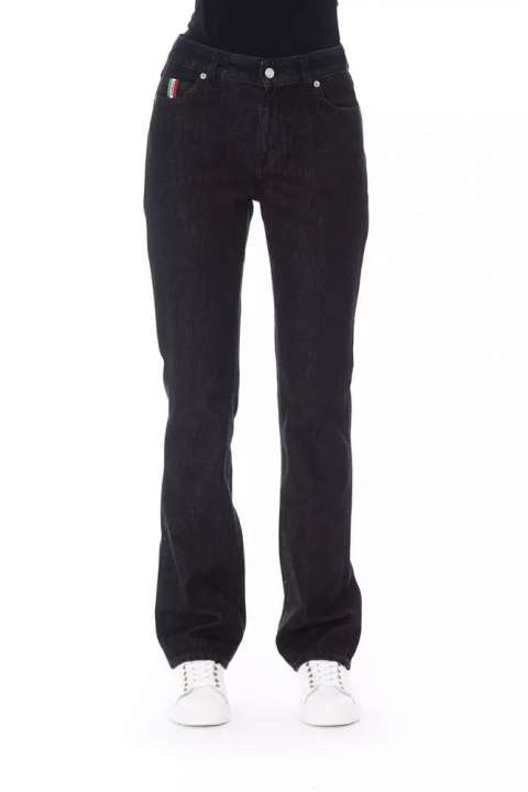 Priser på Baldinini Trend Chic Tricolor Accent Black Jeans