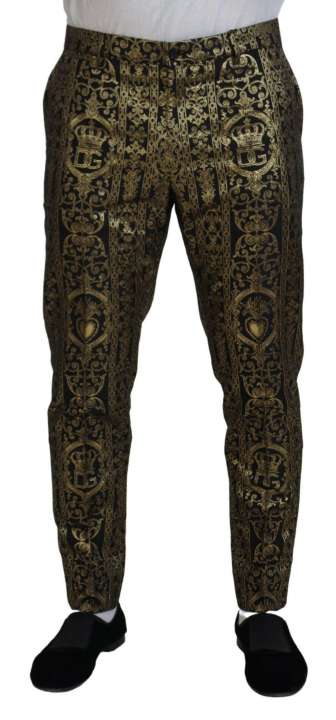 Priser på Dolce & Gabbana Elegant Jacquard Evening Pants