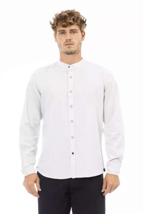 Priser på Baldinini Trend Elegant Mandarin Collar Herre Shirt