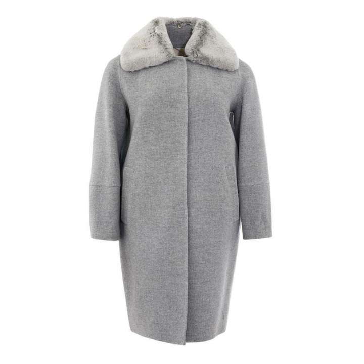 Priser på Herno Elegant Gray Wool Jacket for Timeless Style