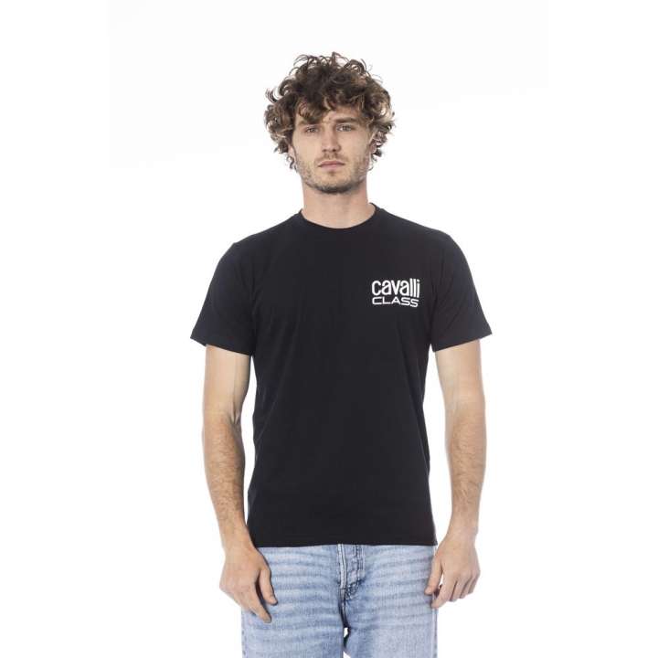 Priser på Cavalli Class Black Cotton T-Shirt