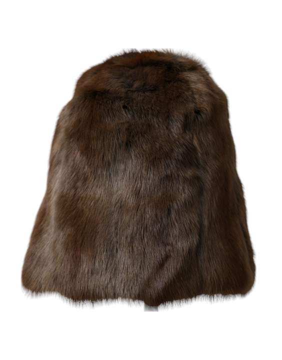 Priser på Dolce & Gabbana Brown Weasel Fur Dames Cashmere Hat Beanie