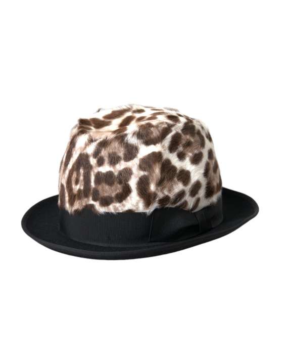 Priser på Dolce & Gabbana Multicolor Leopard Dame Fedora Hat