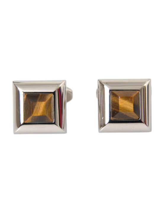 Priser på Dolce & Gabbana Silver Plated Brass Pin Crystal Cufflinks