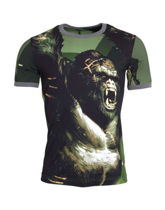 Priser på Dolce & Gabbana Green Gorilla Cotton Short Sleeves T-shirt