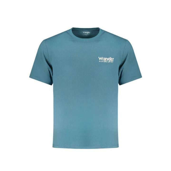 Priser på Wrangler Blue Cotton T-Shirt