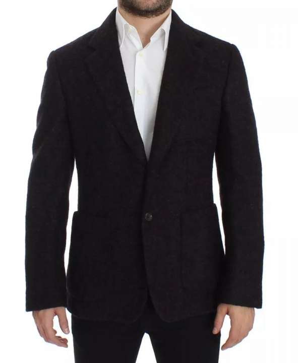 Priser på Dolce & Gabbana Bordeaux Alpaca Two Button Jacket Blazer