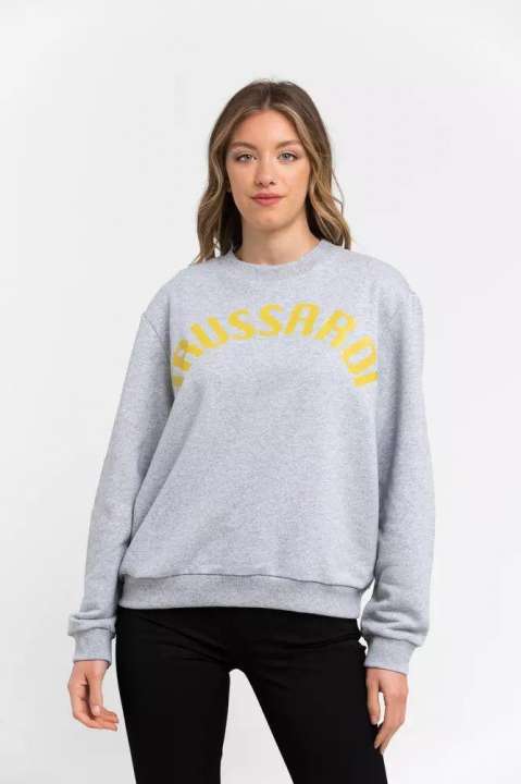 Priser på Trussardi Gray Cotton Dame Sweater