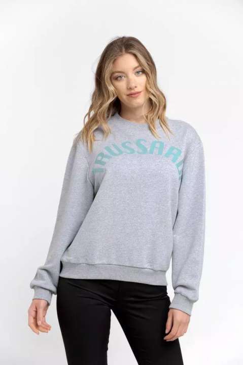 Priser på Trussardi Gray Cotton Dame Sweater