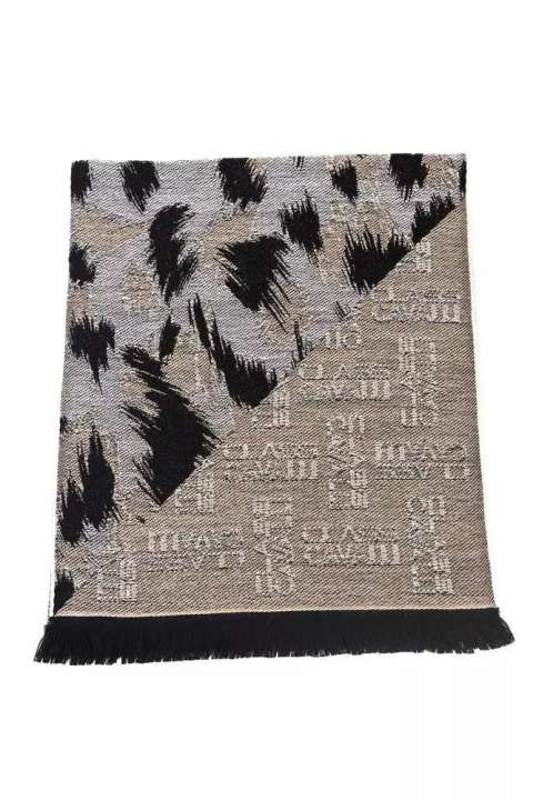 Priser på Cavalli Class Beige Wool Unisex Scarf