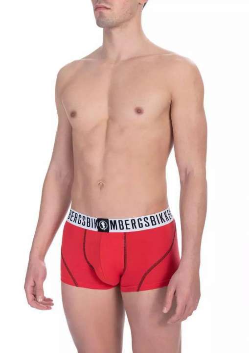 Priser på Bikkembergs Red Cotton Herre Trunk Underwear