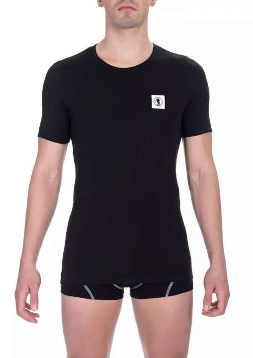 Priser på Bikkembergs Black Cotton Herre T-Shirt