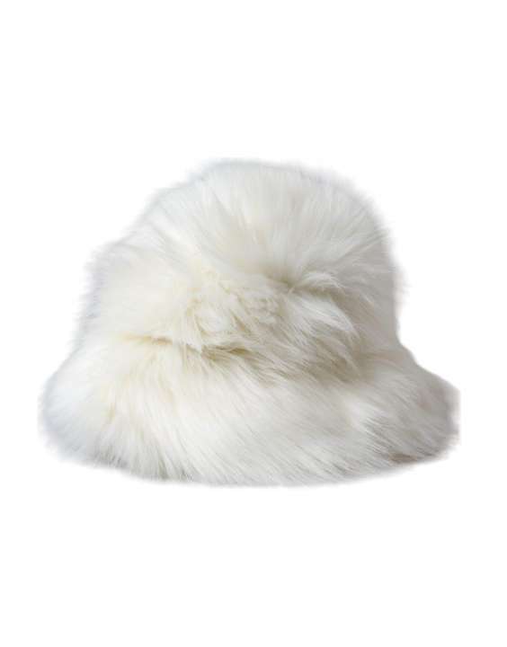 Priser på Dolce & Gabbana White Acrylic Fur Dames Bucket Hat