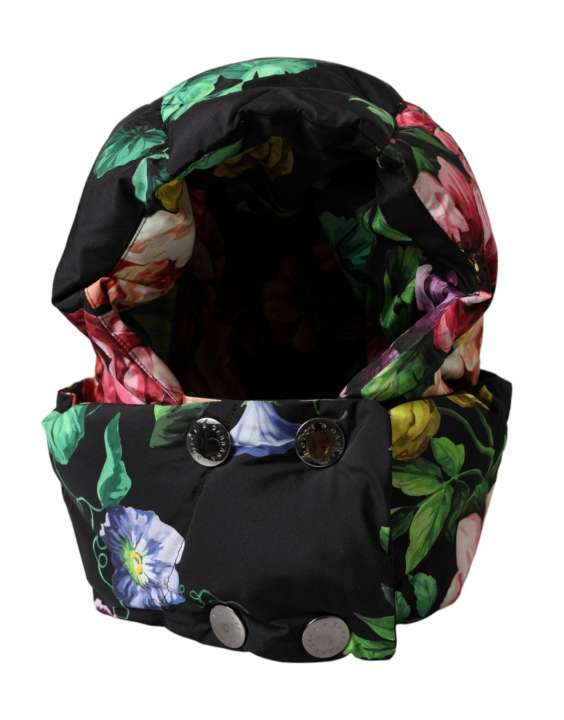 Priser på Dolce & Gabbana Black Floral Print Whole Head Wrap Hat