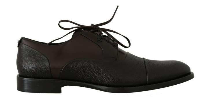 Priser på Dolce & Gabbana Elegant Brown Leather Formal Lace-ups