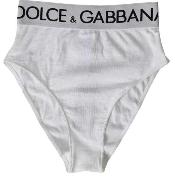 Priser på Dolce & Gabbana White Cotton Stretch Branded Logo Underwear