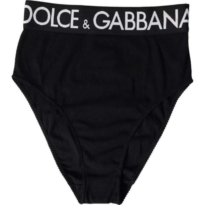 Priser på Dolce & Gabbana Black Cotton Stretch Branded Logo Underwear