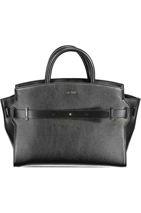 Priser på Calvin Klein Chic Black Handbag with Contrasting Details