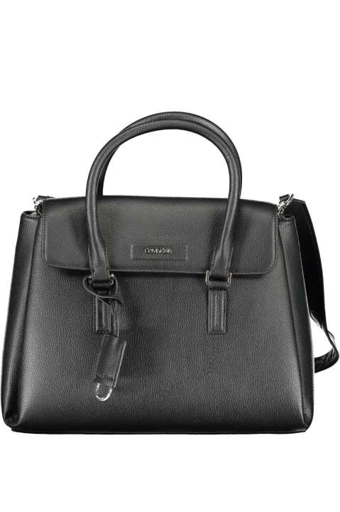 Priser på Calvin Klein Sleek Black Eco-Conscious Handbag with Logo Design