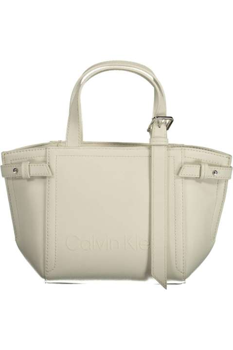 Priser på Calvin Klein Sleek White Double Handle Satchel Bag