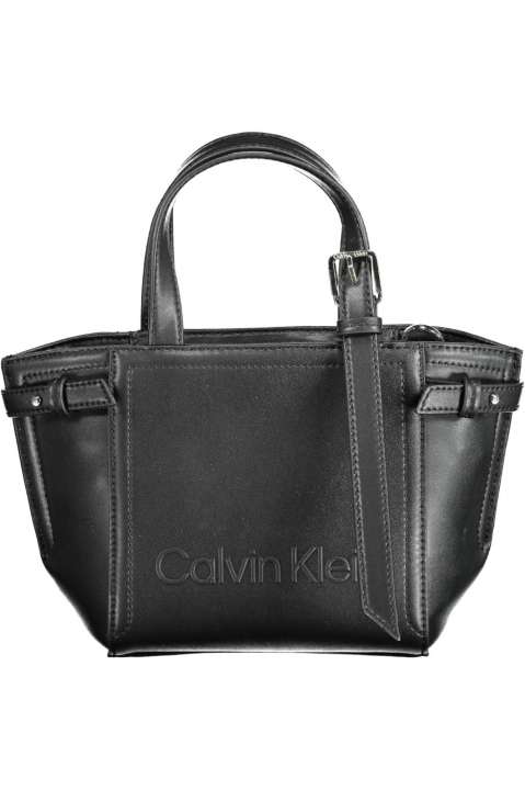 Priser på Calvin Klein Chic Black Shoulder Handbag with Zip Closure