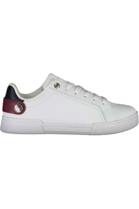 Priser på Tommy Hilfiger Eco-Chic White Lace-Up Sneakers