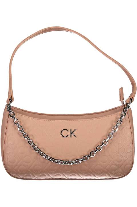 Priser på Calvin Klein Chic Pink Chain Handle Bag with Contrasting Details