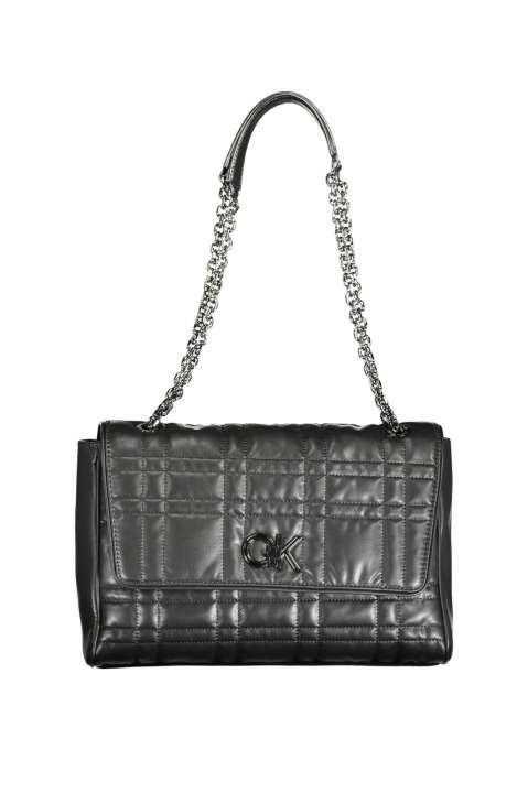 Priser på Calvin Klein Elegant Black Chain-Handle Bag with Twist Lock