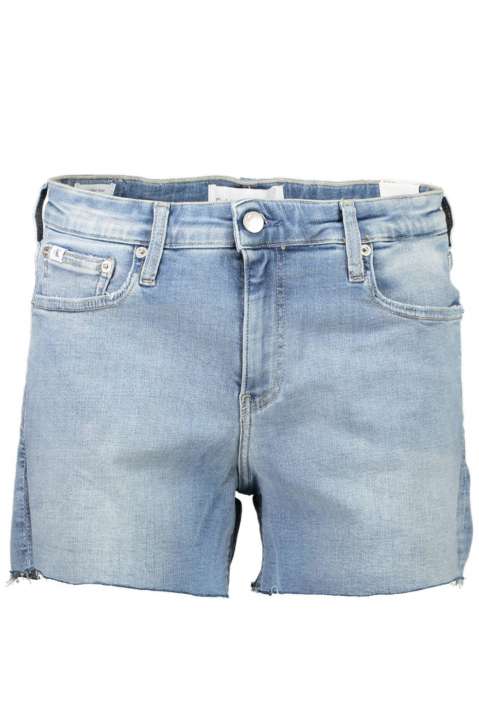 Priser på Calvin Klein Chic Light Blue Denim Shorts with Logo Detail